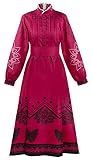 Abuela Costume with Red Floral Print Dress