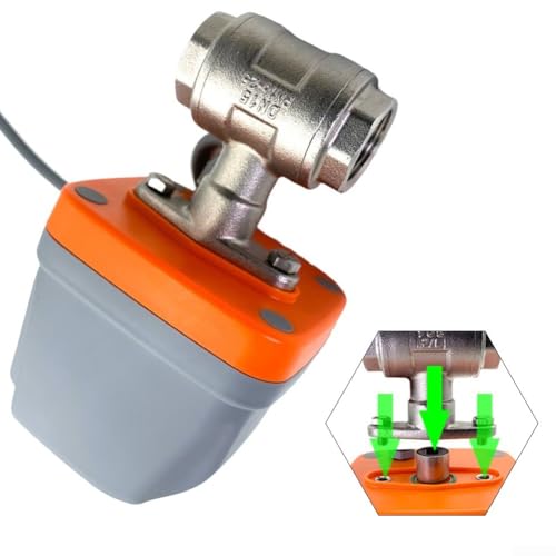 Válvula de bola eléctrica DN32 motorizada CA 220V para control de flujo en tuberías 4