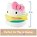 GUND Sanrio Official Hello Kitty Hamburger Plush, Collectible Plush Toy, Stuffed Animal for Ages 1 and Up, Pink/White, 8”