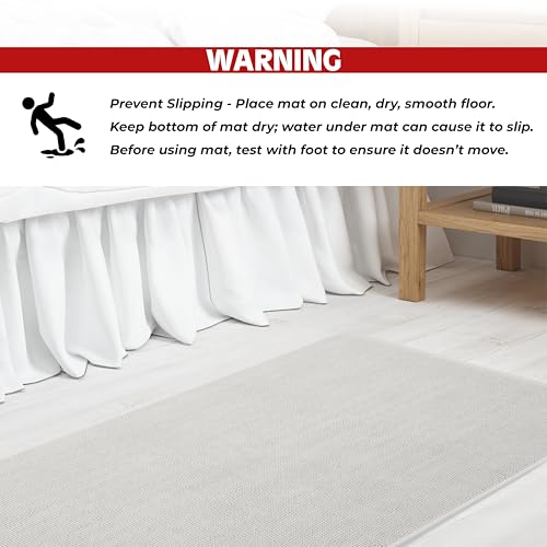 Image of Cotton Paradise 100% Cotton Turkish Bathmat Rug, Soft Absorbent Quick Dry Non Slip, 20x34 Bathmat Rug, Silver Grey