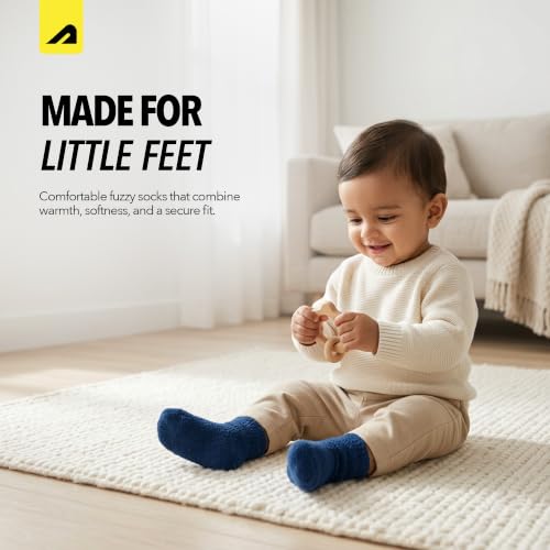 Image of Boldfit Socks for Kids Nylon Ankle Socks for Boys & Girls for School, Sports, Running, Casual Wear Soft Stretchy Toddler Footies Anti-Slip Elastic Arch, Reinforced Heel & Toe, Brown & Navy Combo Pack