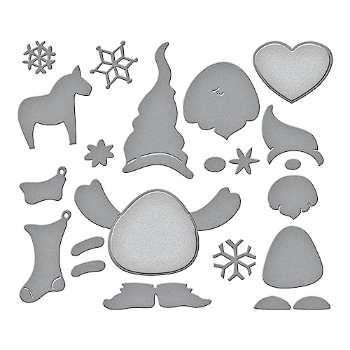 Matrices de découpe Gnome Hugs Stampendous pour scrapbooking de Noël - 4