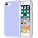 iPhone 8 Case, Anuck Non-Slip Liquid Silicone Gel Rubber Bumper Case with Soft Microfiber Lining Cushion Hard Shell Shockproof Full-Body Protective Case Cover for Apple iPhone 7/8 4.7" - Light Purple