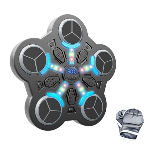 Machine de boxe musicale murale avec écran LED et Bluetooth pour entraînement à la maison