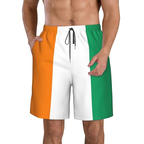 Flag of Ivory Coast Men's Swim Trunks Beach Swimwear Beach Shorts Summer Board Shorts3