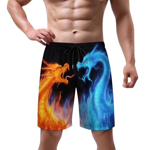 Mens Flag Swim Trunks Quick Dry Swim Beach Shorts with Mesh Lining XS-3XL2