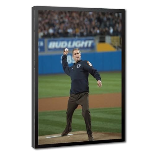 Impression sur toile George W Bush 11 septembre tableau salon bureau