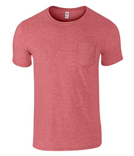 Have It Tall Men's Slim Fashion Fit Pocket T Shirt Heather Red Small Tall #TOP4