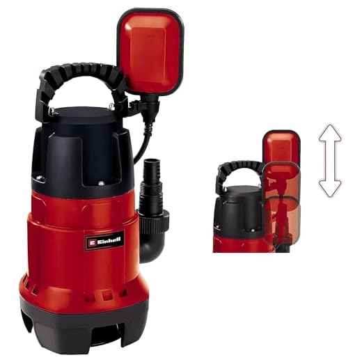 Einhell GC-DP 7835 Pompa acque scure (780 W, portata max 15700 L/h, prevalenza 8 m, immersione max 7 m, corpi estranei fino a 35 mm)