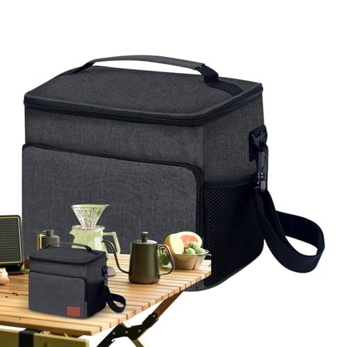 Bolsa isotérmica aislada | Bolsa de Transporte aislada con función de refrigeración para Mujeres y Hombres, 12 l de Gran Capacidad para Senderismo, Camping, Barbacoa Trabajo