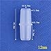 OSCWAZZS 5~200Pcs 3~20mm Plastic Flat Mouth Equal Diameter Straight Through Aquarium Fish Tank Hose Connector Air Pump Tracheal Adapter(12mm,5 Pieces)