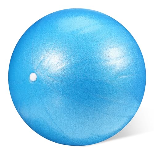 VANZACK Pilates Ball Small Exercise Ball Yoga Ball Chair Balance Ball Soft Pregnancy Ball Physical Ball Portable Workout Ball Barre Ball for Home Workout Stability Fitness Equipment