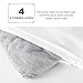 Bedsure Queen Comforter Set - Grey Soft Bedding for All Seasons, Cationic Dyed Bed Set, 3 Pieces, 1 Queen Size Comforter (90