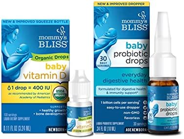 Mommy's Bliss Organic Baby Vitamin D Drops 100 Servings (Pack of 1) with Baby Probiotic Drops Everyday 30 Servings (Pack of 1) image 4