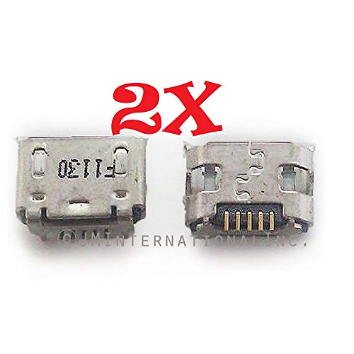 ePartSolution 2X Micro USB Charger Charging Port Dock Connector USB Port Replacement for Alcatel 3T 9027W T-Mobile USA (2pcs)