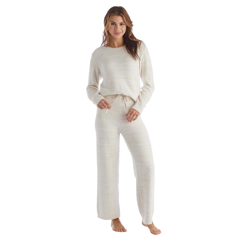 SoftiesMarshmallow Crew Neck Two-Piece Lounge Set for Women, Ultra-Soft