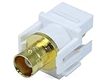 Monoprice 106540 Keystone Jack-Modular BNC, White