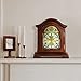 Bedford Clock Collection Redwood Mantel Clock with Chimes