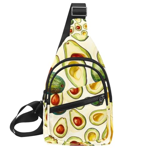 Mochila cruzada de aguacate ideal para correr y entrenar al aire libre
