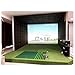 Xnihocha Indoor Golf Simulator Rough Chipping Mat 3D Hitting Pad Premium Craft Structure Spring Shock-Absorbing High-Density Turf Anti-Slip Base Green 35 * 18.5cm