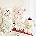 MJJAOQYF Cartoon Kawaii White Bear Cross-Dressing Series Plush,Soft Plush Doll Cute Soft Toys, Plush Pillow Stuffed Animals Toy Birthday Gifts for Girls Kids (Gray-Eared)