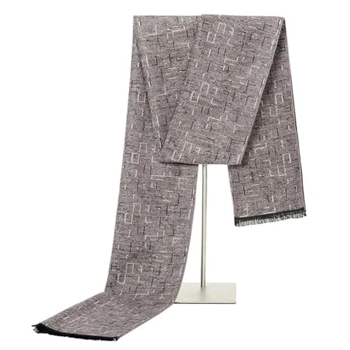 Bufandas cálidas para hombre con diseño de estolas a cuadros 6