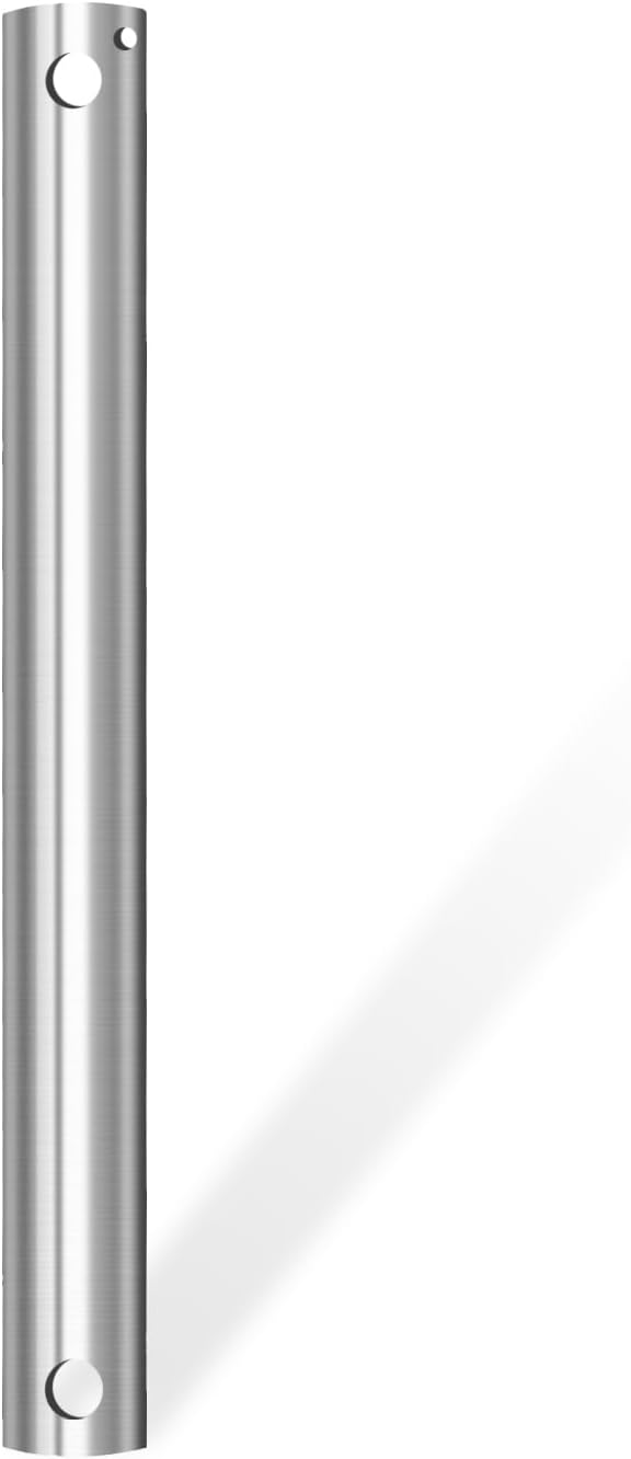 36-Inch Ceiling Fan Downrod, 3-Foot Brushed Nickel Ceiling Fan Extension Rod, 1-Inch OD, Ceiling Downrod for Various Fans (Only Fans Boom, No Thread & Cord)