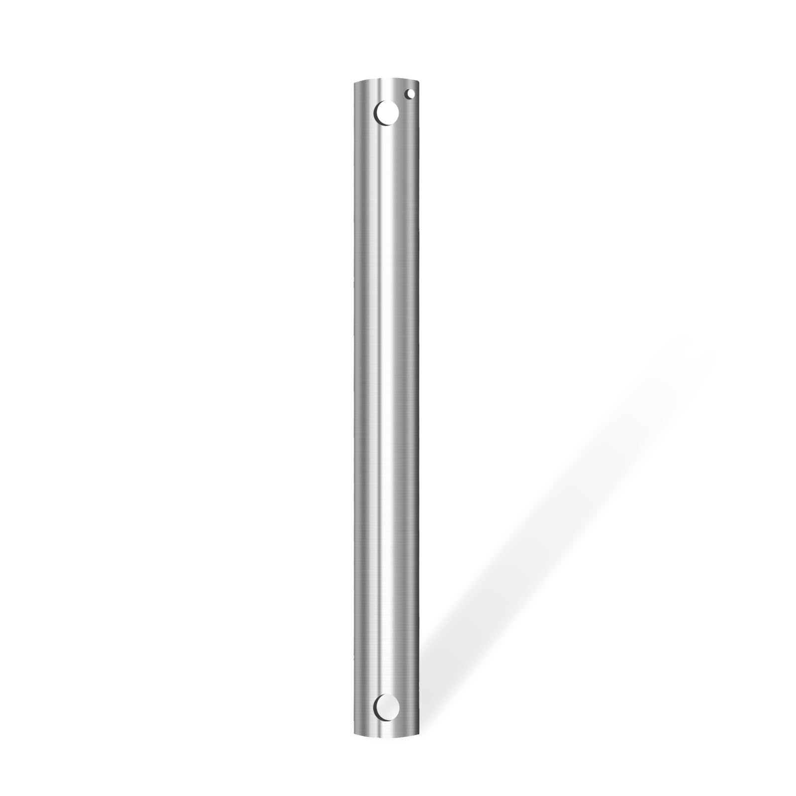 Photo 1 of 24-Inch Ceiling Fan Downrod, 2-Foot Brushed Nickel Ceiling Fan Extension Rod, 1-Inch OD, Ceiling Downrod for Various Fans (Only Fans Boom, No Thread & Cord)