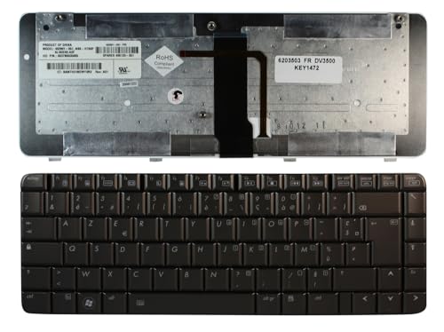 Clavier français rétro-éclairé pour HP Pavilion DV3500 couleur café par Power4Laptops