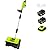 SnapFresh 20V Snow Shovel Cordless,12” Electric Snow Thrower kit,with 2 Pack 4.0Ah Batteries and Fast Charger(Green)