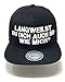 Outfitfabrik Snapback Cap Langweilst du Dich auch so wie Mich? in schwarz mit 3D-Stick in weiß (Lifestyle, Statement, Party), verstellbar, für Männer und Frauen