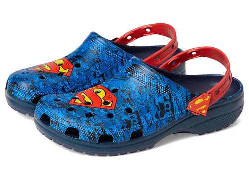 Crocs Unisex Classic Superman Clog Multi Men's 10, Women's 12 Medium