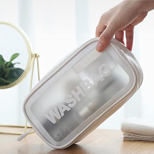 Abbraccia Bolsa de maquiagem transparente, conjunto de bolsas de viagem para cosméticos à prova d'á