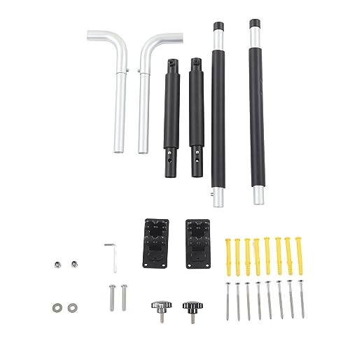 Miskall Kayak Storage Rack, 40kg Load Bearing Aluminum Alloy Telescopic Surfboard Wall Hanger for Toolbox Roof Box