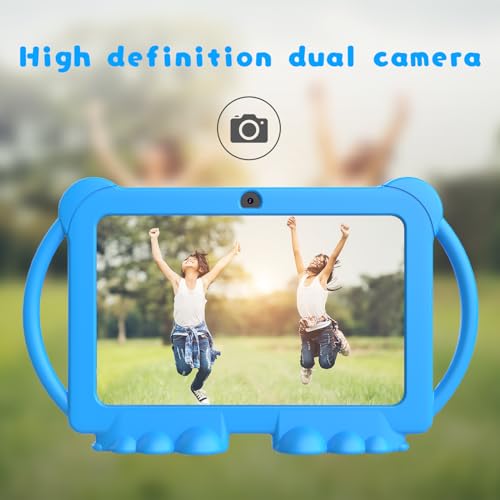 Image of Kids Tablet 7 inch for Boys Girls Android Tablets for Kids, 4GB RAM 32GB ROM Toddler Tablet, WIFI Bluetooth, Safety Eye IPS Screen, Parental Control, Dual Camera Shockproof Case for Educational Games