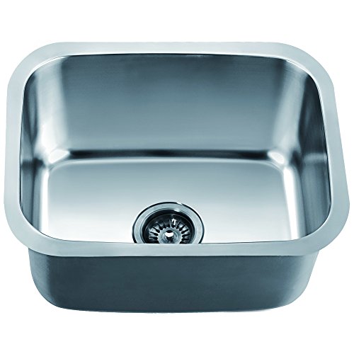 Dawn ASU103 Undermount Single Bowl Sink, Polished Satin Dawn ASU103 Undermount Single Bowl Sink, Polished Satin