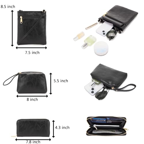 Image of Purses For Women Handbags And Wallet Set Large Hobo Crossbody Bag Ladies Purse Totes 4 PCS | And Wallet Set