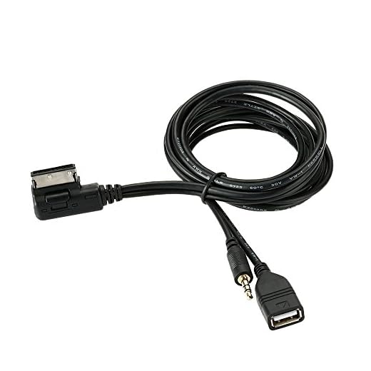 KKmoon Aux MP3 Cable ,AMi MMi audi Interface a 3.5mm USB Adaptador Música Cable para VW Audi S5 Q5 Q7 A4l A3 A5 A1