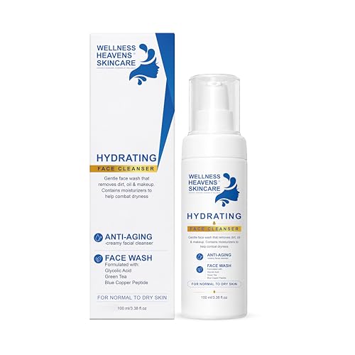 Wellness Heavens Hydrating Blue Copper Peptide Face Wash-3.38 fl. oz