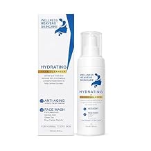 Hydrating Face Wash a Collagen Peptides Foaming Face Cleanser for Women & Men, Oil-Free Gentle Face Cleanser for Sensitive Skin with Glycolic Acid, Hyaluronic Acid & Aloe, Soap Free, 3.38 fl. Oz.