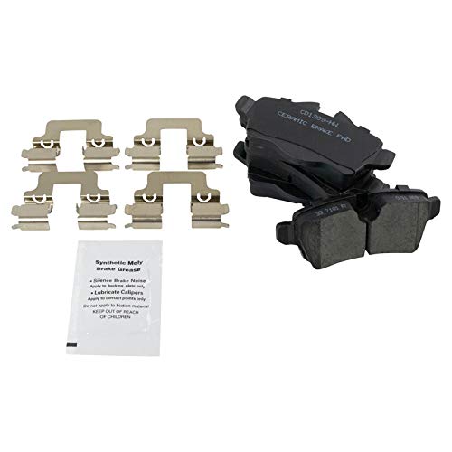 Image of TRQ Rear Brake Pad and Rotor Set Ceramic Compatible with 2007-2015 Mini Cooper