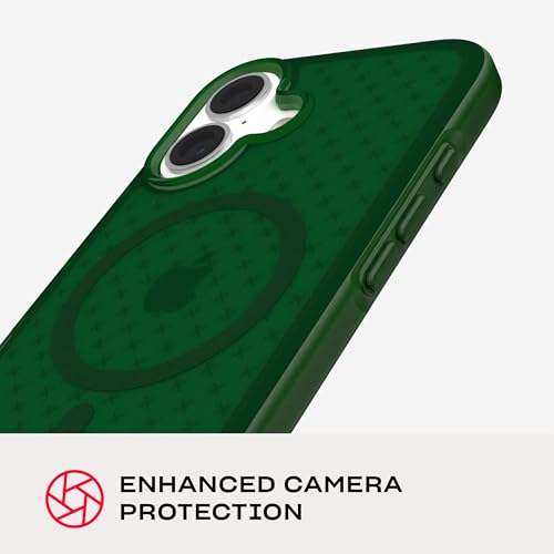 Image of Tech21 EvoCheck for iPhone 16 Compatible with MagSafe - Impact Protection Case - in Forest Green