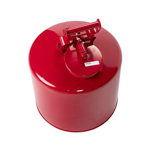 Eagle 1425 Disposal Galvanized Steel Safety Can, 5 Gallon Capacity, Red #TOP2