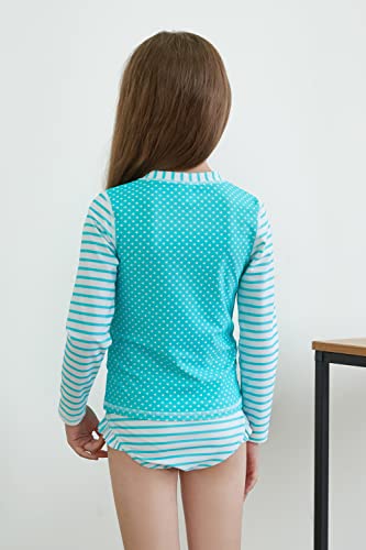 Image of UMELOK Toddler and Little Girls Rash Guard Sets with Bikini Bottoms Swimwear