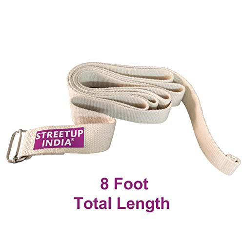 Image of Streetup India Iyengar Yoga (Backless) Chair with Belt and Eva Foam Blocks for Iyengar Yoga Black