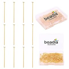 Flat Head Pins Gold