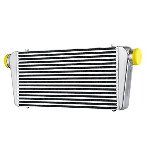 Hkautopart 1000Hp 23.6"X11.8"X3.9" Aluminum Turbo Intercooler 3" Inlet/Outlet 76Mm 5-50Psi Siliver #TOP13