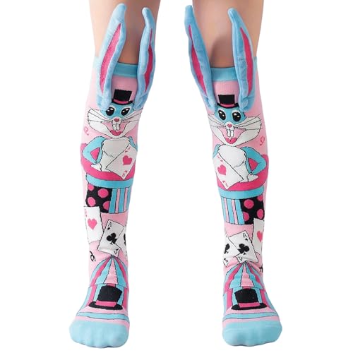 YEAMLTE Calcetines de Unicornio para Niña Calcetines Largos con Diseño Animal Divertido en 3D, Aptos para Tallas 28–34, Ideales para el uso Diario y Ocasiones Festivas