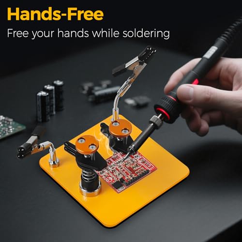 Dual-Clamp Helping Hands Solder Holder