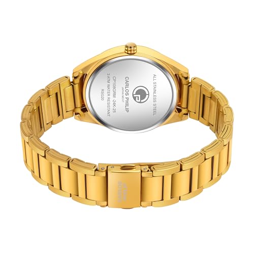 Image of Carlos Philip Majesta Series Premium Luxury Analog Watch | Heritage-Inspired Design | Stainless Steel Build | Exclusive Dial Colors | Japanese Quartz Movement